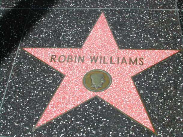 Robin Williams was awarded a star on the Hollywood Walk of Fame in Hollywood, California on December 12, 1990.