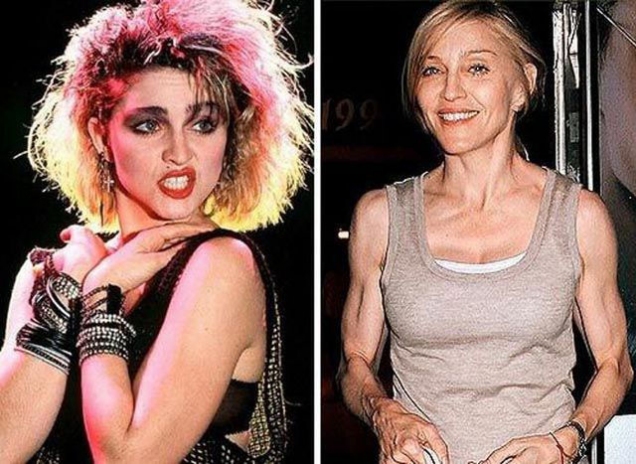 madonna then and now