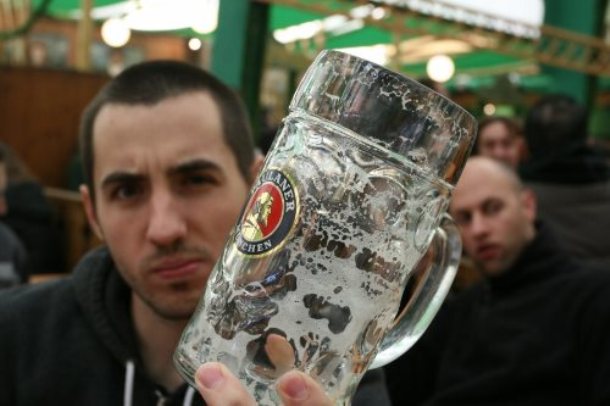 Cenosillicaphobia is the fear of an empty beer glass. Terrifying phobia indeed.