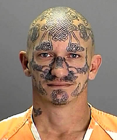 scary mugshot tattoo