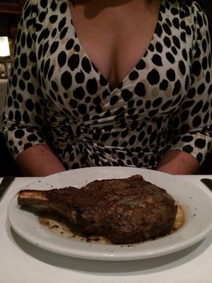 Celebrating our freedom to have a huge bone-in ribeye steak.