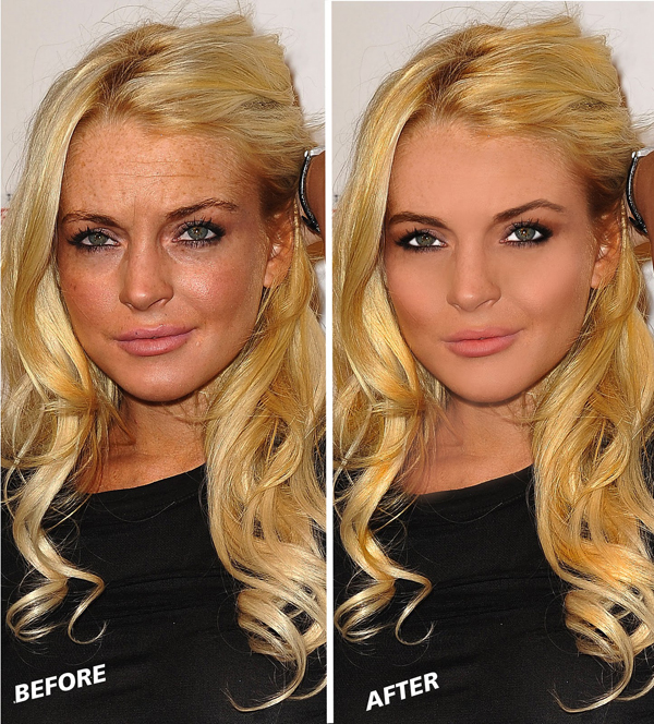 unretouched celebrity - Before After