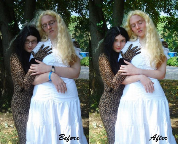 cosplay before and after - Before After