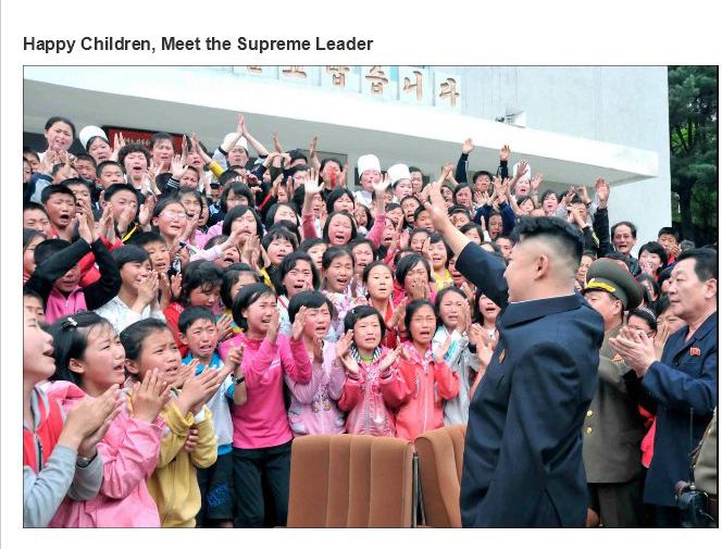 Fascinating photos - Happy Children, Meet the Supreme Leader