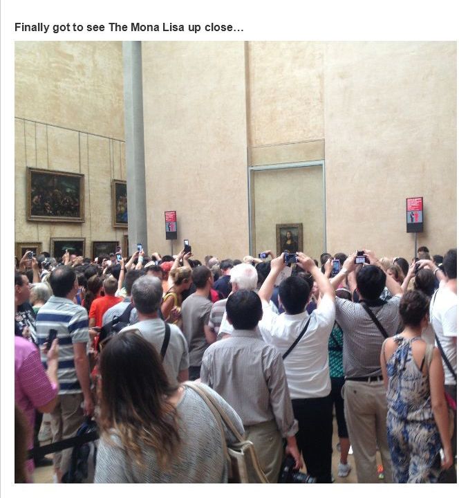 Fascinating photos - the louvre - Finally got to see The Mona Lisa up close...