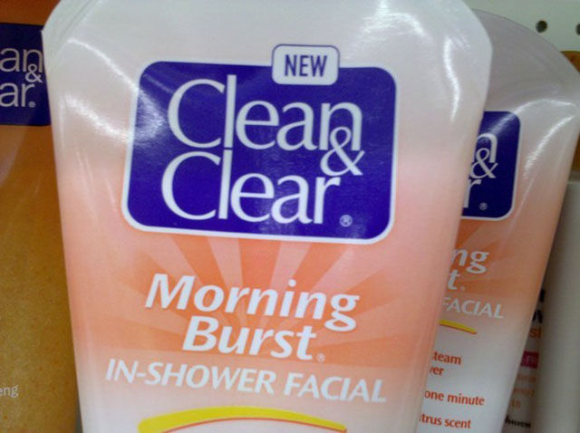 clean and clear - New Clean Clear Facial Morning Burst InShower Facial team eng one minute trus scent