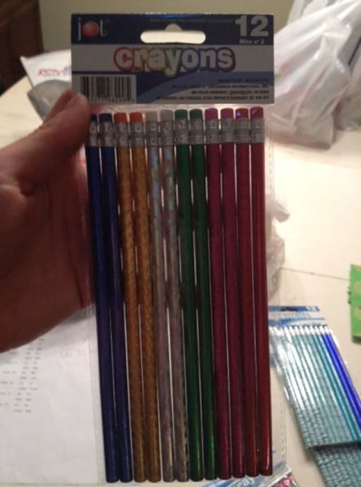 pencil - 12 Crayons