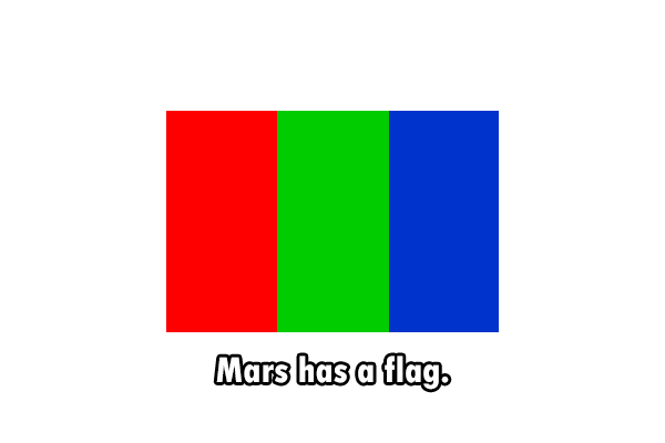 angle - Mars has a flag