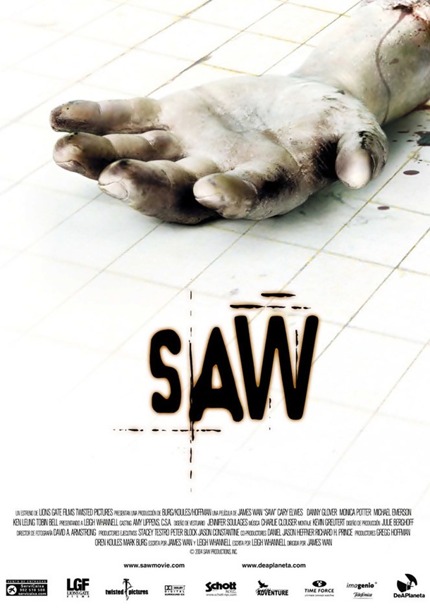 Saw movie poster.
