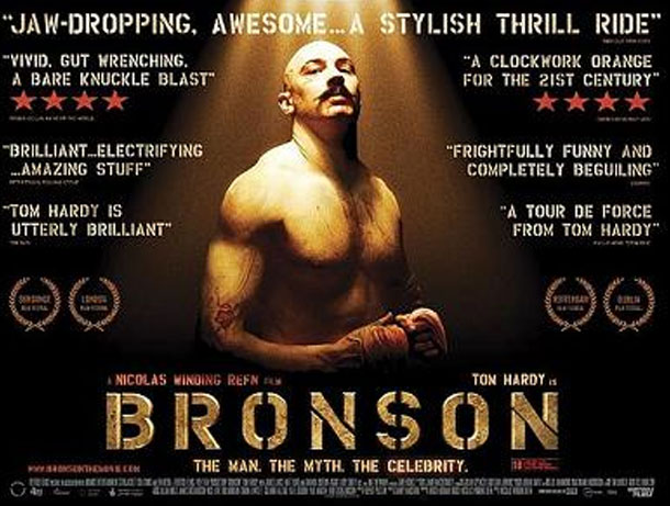 Movie poster of the film Bronson.