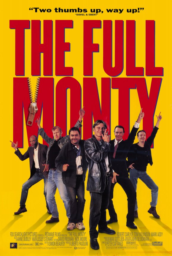 The Full Monty movie poster.
