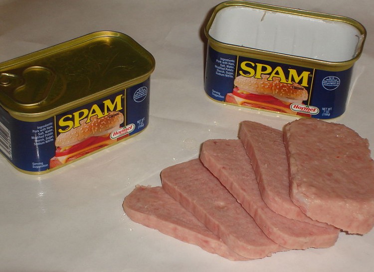 Spam, the famous gelatinous meat-like product, is found in many homes in Guam and a popular ingredient in a variety of their traditional dishes. It was introduced to locals during WWII by US soldiers stationed there during the war.