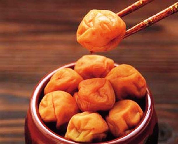 Japan is umeboshi pickled, dried fruit Prunus mume commonly known as Chinese plum or Japanese apricot. The thing is umeboshi is not pickled the way we think. It is extremely sour, to the point of puckering