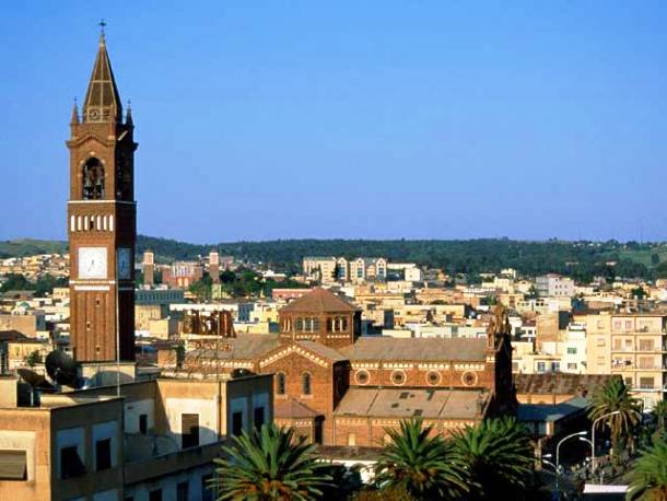 Home to a population of around 650,000, Asmara is the capital of Eritrea, East Africa. Situated in Eritreas central Maekel Region, it is known for its well-preserved colonial Italian modernist architecture