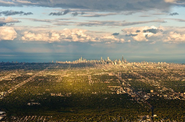 chicago from far away