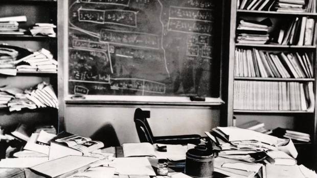 Einstein's desk hours after his death