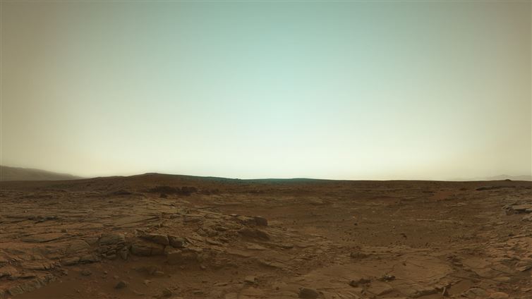 Mars in true color from the Curiosity Rover