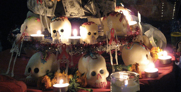Mexico for example, celebrates the Days of the Dead Das de los Muertos on the Christian holidays All Saints Day November 1 and All Souls Day November 2 instead of Halloween