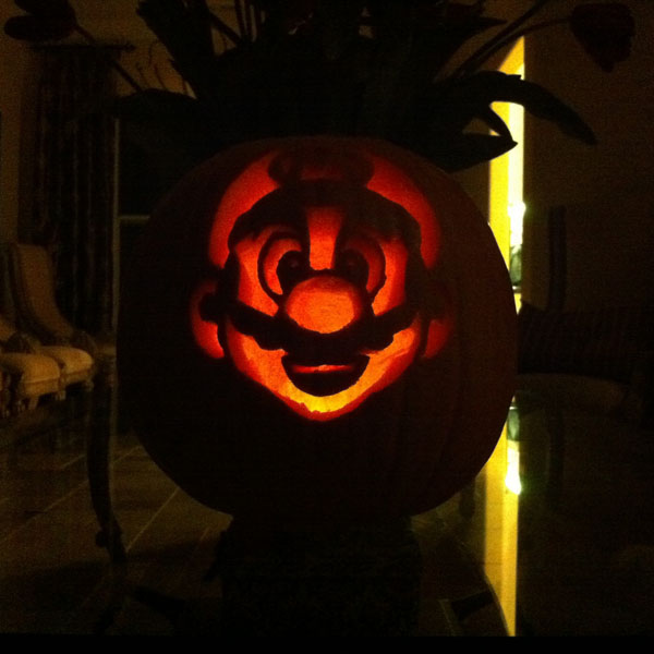 Creative Jack o Lantern carved pumpkin - halloween