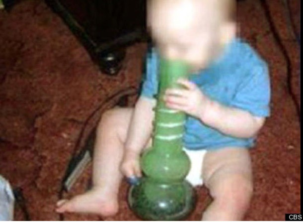 A 19-year-old mother was arrested after she posted a Facebook photo showing her infant smoking out of a bong. The mother said the photo was taken as a joke. Nevertheless, the mother is facing one count drug paraphernalia possession and a first-degree misdemeanor.
