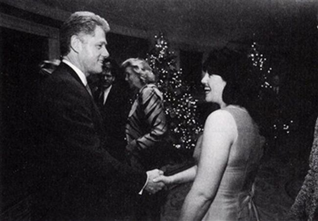 Bill Clinton and Monica Lewinsky-Its not much of a secret that Bill Clintons boyhood hero was John F. Kennedy, so like his idol he took it upon himself to get embroiled in a massive sex scandal when he found his way to the Oval Office, in an affair that would cast a harsh light on his presidency.