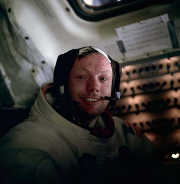 1969 - Neil Armstrong right after he walked on the moon
