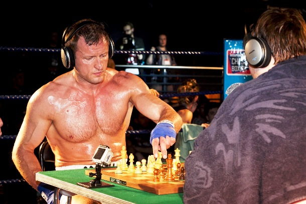 Chess boxing-As the name suggests, chess boxing alternates between rounds spent playing chess and boxing. What was initially only thought to be an art performance quickly turned into a fully developed and established competitive sport which is particularly popular in Great Britain, India, Germany and Russia.