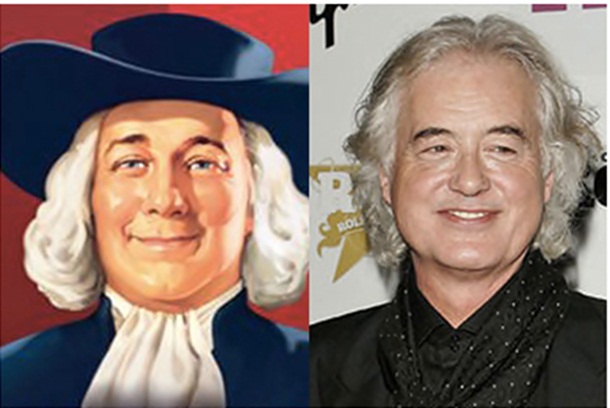 The Quaker Oats Guy and Jimmy Page