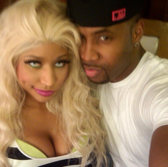 Nicki should have just gone with the typical kissy face.