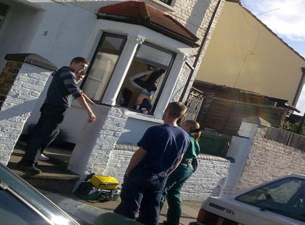 The Thief Who Couldnt Climb-John Pearce, a thirty-two-year-old British wannabe thief, realized too late that a daylight burglary requires natural athleticism and more specifically, climbing skills. Are you wondering how he came to this conclusion? Poor John tried to break into a house by climbing through the window but his foot got caught, leaving his backside dangling in view of passersby on the busy sidewalk. Eventually the police arrived and he was arrested, but not before being ruthlessly humiliated and mocked by the pedestrians who couldnt resist laughing at and joking about his situation.