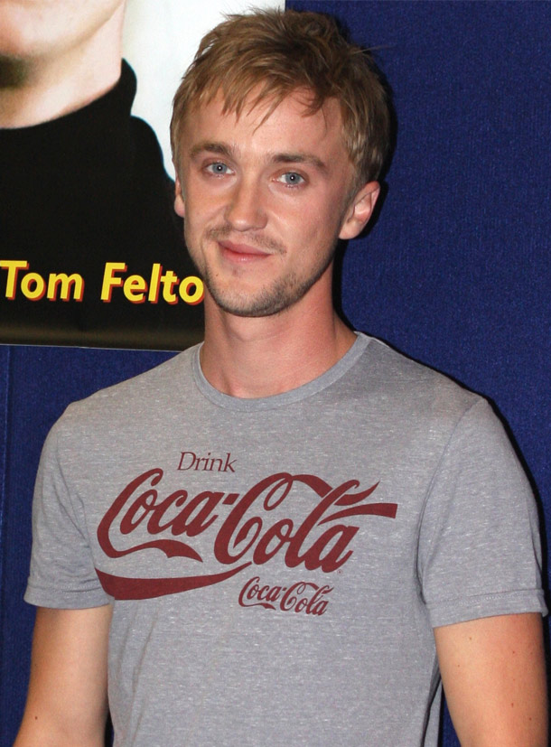 While filming Harry Potter and the Prisoner of Azkaban, Tom Feltons Hogwarts robes had their pockets sewn shut because he kept trying to sneak food onto the set.