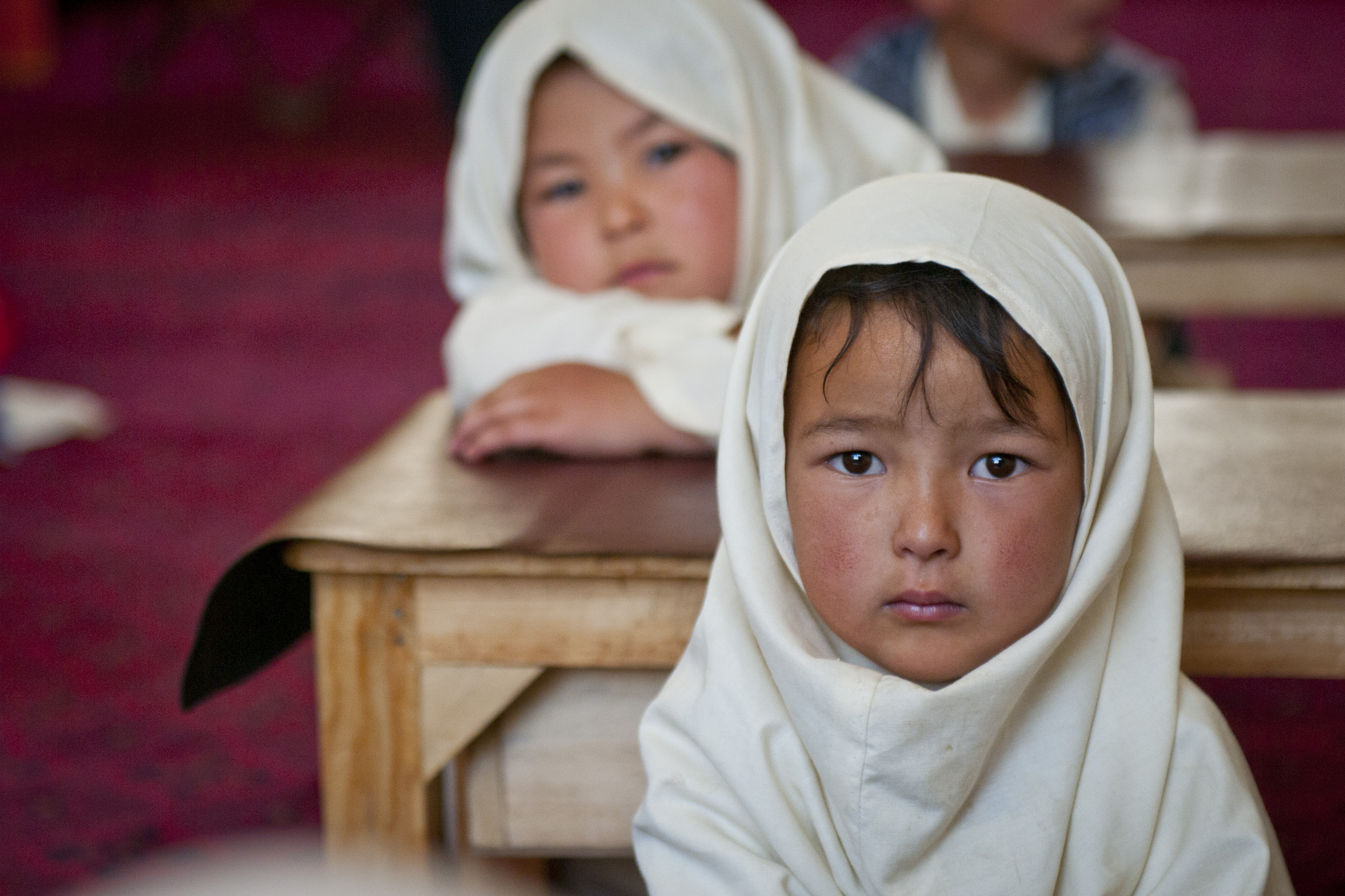 Afghan students in Bamyan.
