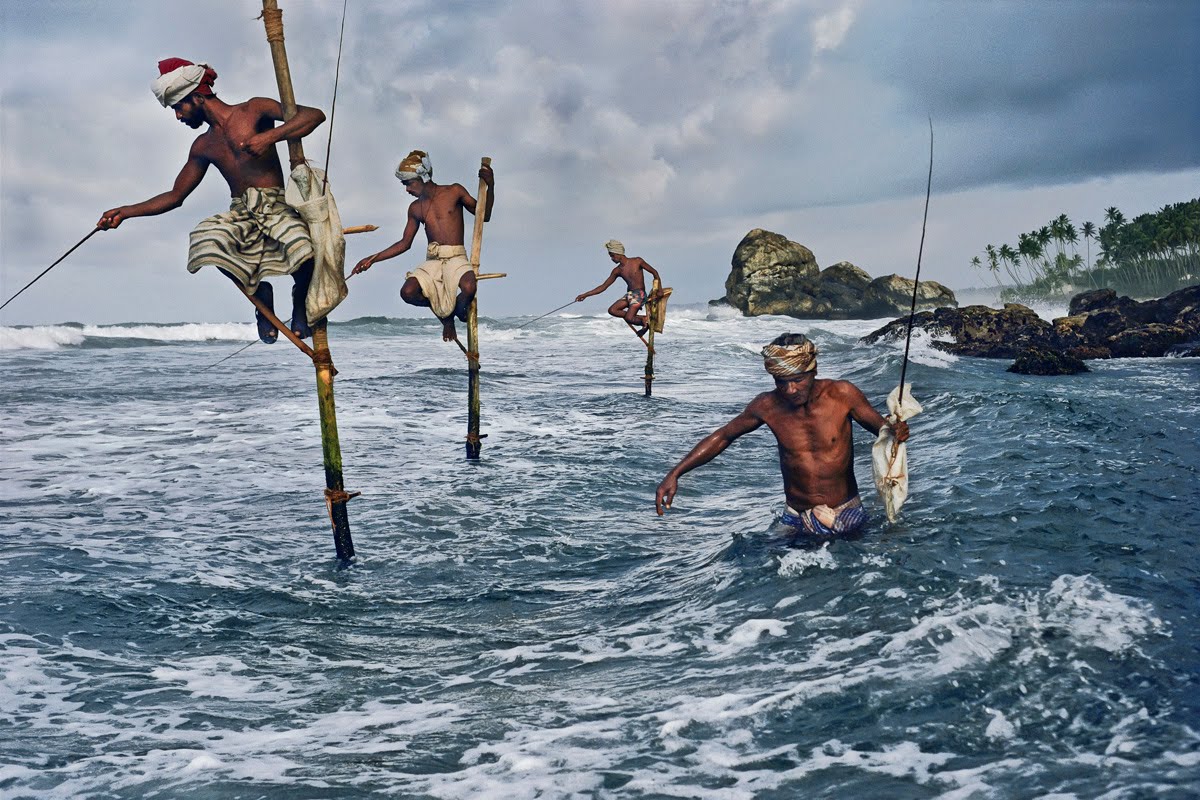 Stilt Fishermen in Sri Lanka.
