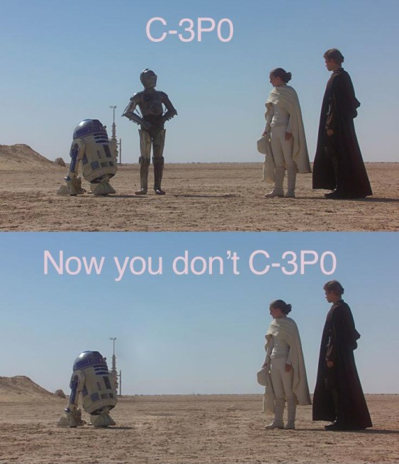 star wars desert - C3PO Now you don't C3PO