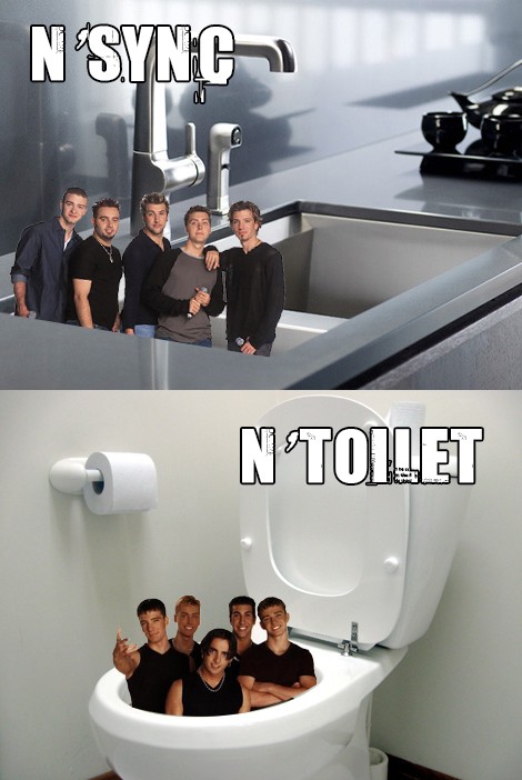 best puns on names - N Sync N Toilet