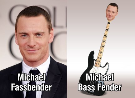 name jokes - Michael Fassbender Michael Bass Fender
