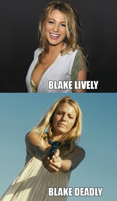 blake lively holding a gun - Blake Lively Blake Deadly