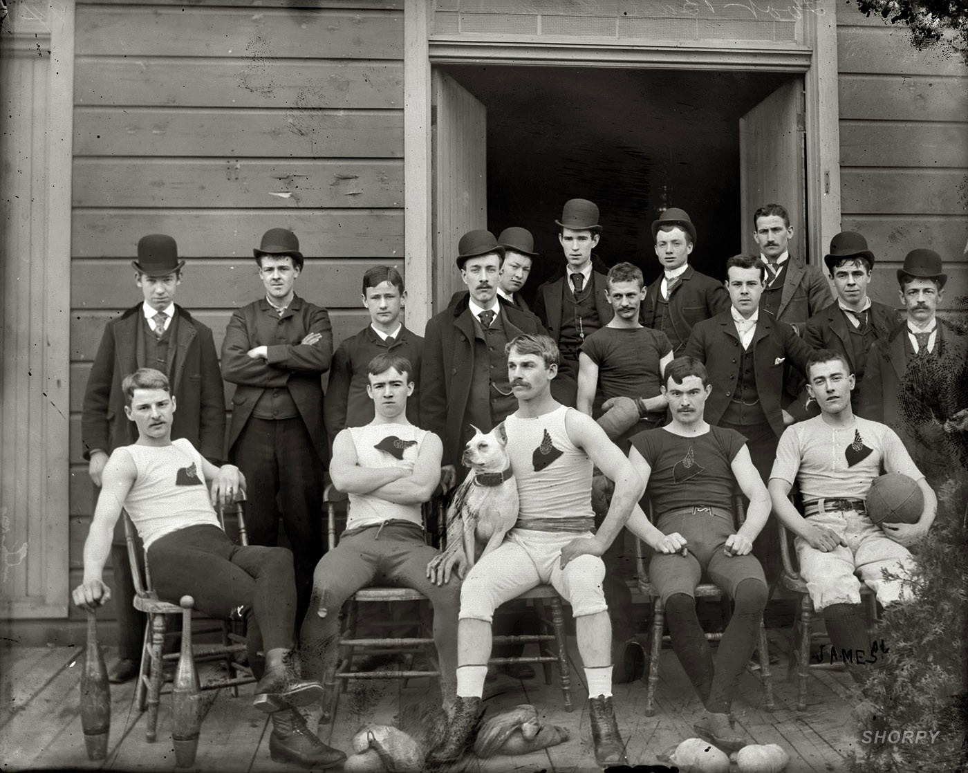 "Football team. Circa 1895-1910