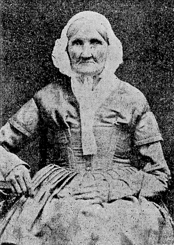 Hannah Stilley, born 1746, photographed in 1840. More than likely the earliest born individual captured on film