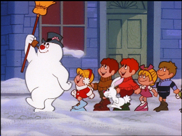 If you like more peaceful and gentle Christmas movies, you cannot miss Frosty the Snowman, a classical Christmas animated fairy tale based on the popular song of the same title. The program, which first aired in December, 1969 on CBS, was produced for television by RankinBass and featured the voices of comedians Jimmy Durante as narrator and Jackie Vernon as the titular character. The movie is marked by the traditional cel animation that was used back then.