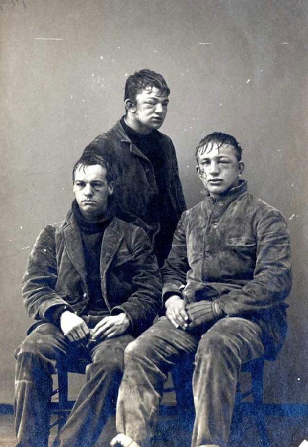 Princeton students after a snowball fight, 1893.
