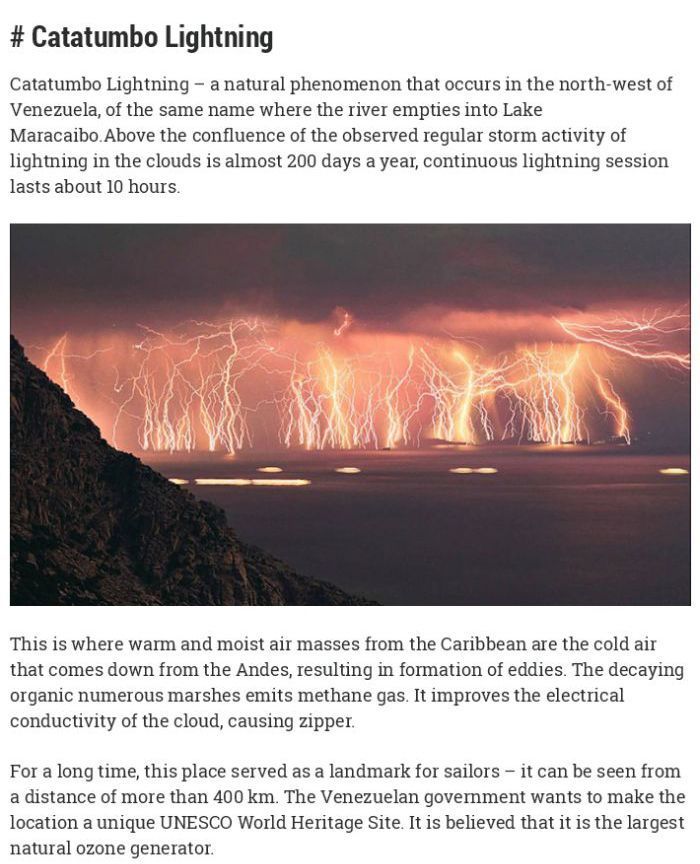 # Catatumbo Lightning Catatumbo Lightning a natural phenomenon that occurs in the northwest of Venezuela, of the same name where the river empties into Lake Maracaibo. Above the confluence of the observed regular storm activity of lightning in the clouds…