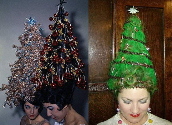 christmas tree hairdo