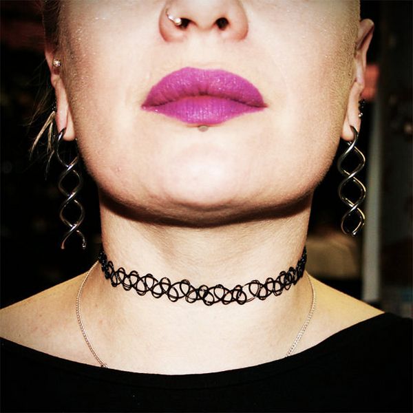 You irrationally feared that your tattoo choker would suddenly get too tight and choke you to death...The newspapers would read, Too Fashionable To Live.