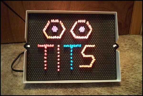 You spelled out the naughtiest word you knew on your Lite Brite, with one eye on your bedroom door... Chances are, it was S-E-X.