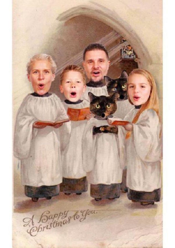 funny family christmas cards - A Sappy Christmas to you.