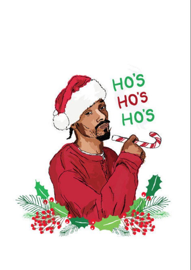 rapper christmas card - Ho'S Ho'S Ho'S
