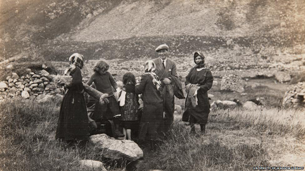 Keir Harper, a student at Glasgow University, discovered photographs taken by an academic while on a day trip to St. Kilda, Scotland more than 90 years ago.The images show holiday-makers arriving at the remote archipelago just years before it was abandoned by it inhabitants after life on the islands became too difficult. These trips to the islands were advertised as a chance to "Come and See Britain's Modern Primitives."People had lived on St. Kilda, the westernmost islands of the Outer Hebrides, since prehistoric times, but the population dwindled to just 36 people by the late 1920s. They finally left the island after an unusually harsh winter in 1929.The island has since been uninhabited, but during the summer the population reaches up to 35 people, and is made up of National Trust for Scotland staff, contractors, researchers and volunteers in trust work parties.