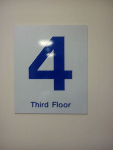 sign - Third Floor