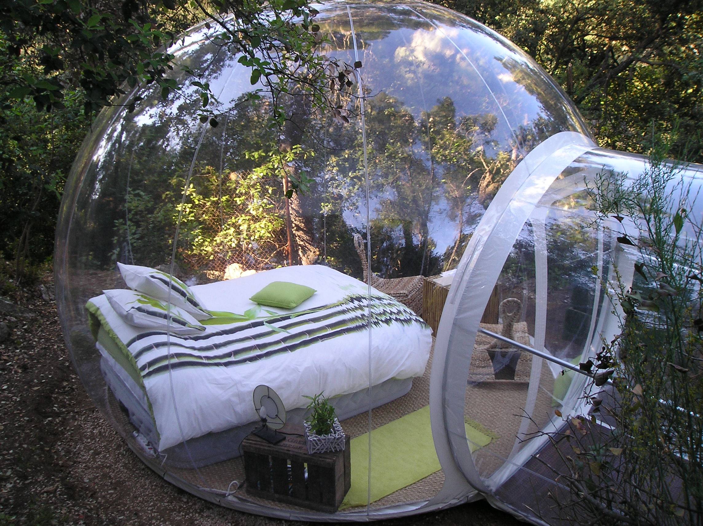 The Bubble bed surrounded by Nature